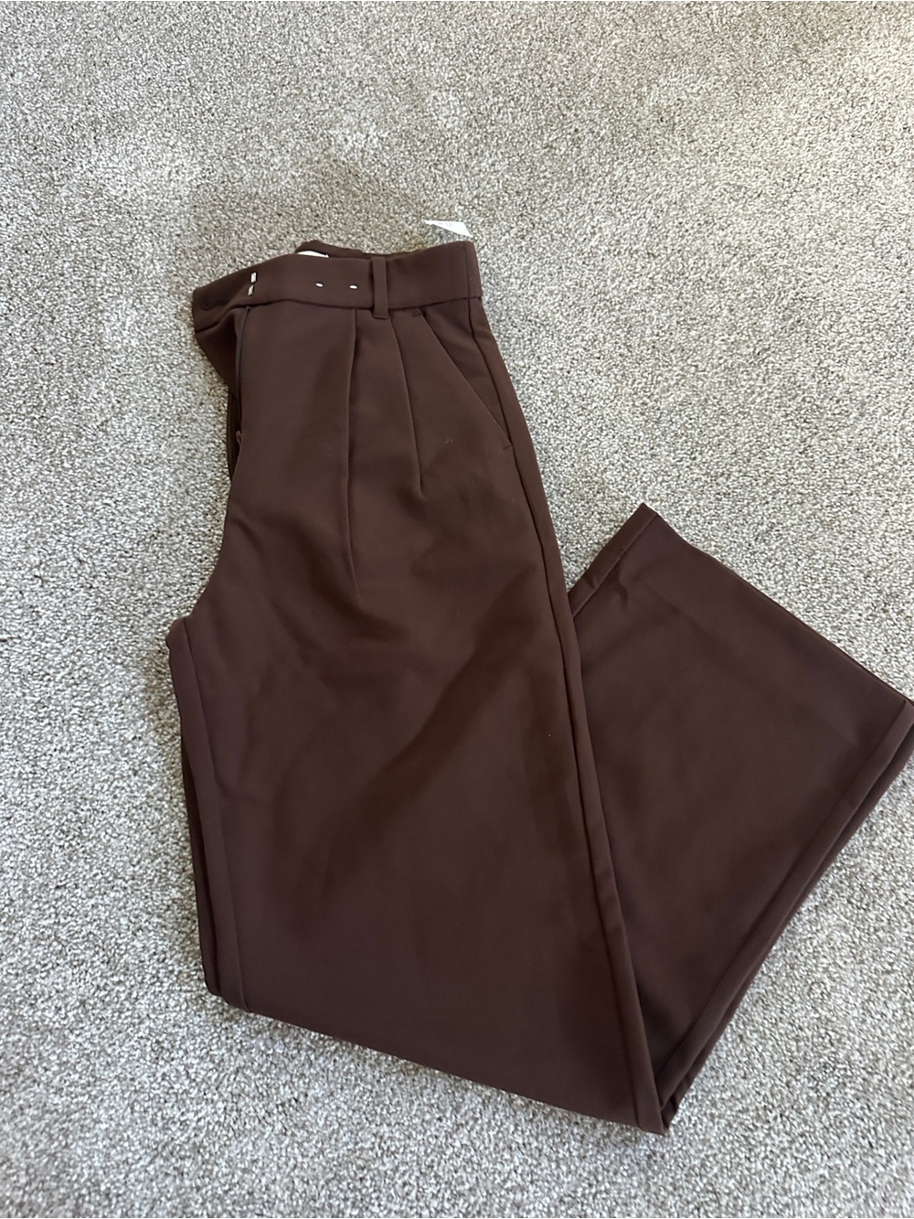 Abercrombie Brown High-Waist Tailored Women's Pants NWT